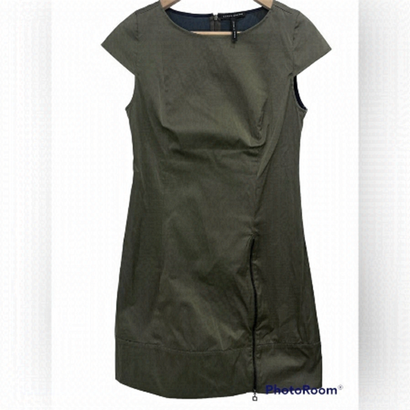 Sarah Pacini Dresses & Skirts - SARAH pacini green brown and grey dress with zipper size 0